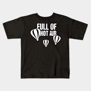 Funny Hot Air Balloon Graphic Kids T-Shirt